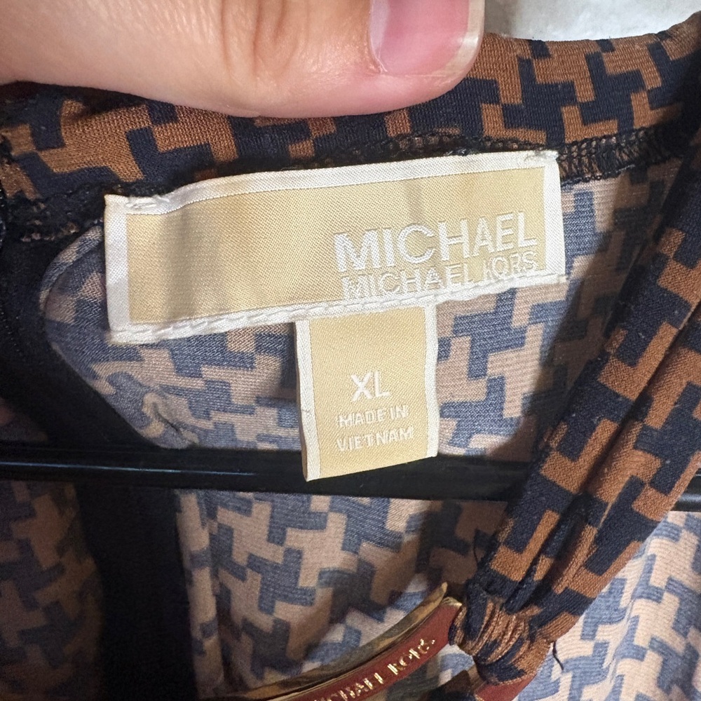 MICHAEL Michael Kors Black and Brown Maxi Dress - Picture 3 of 4